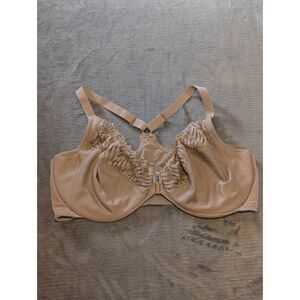Glamorise size 40F Wonderwire Front Close Bra Beige 1246